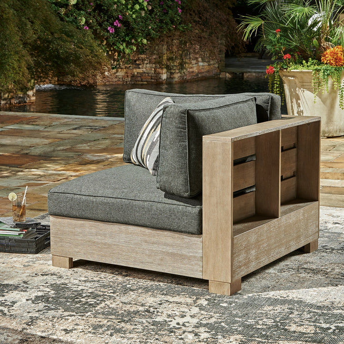 Citrine Park 4-Piece Outdoor Sectional with Ottoman