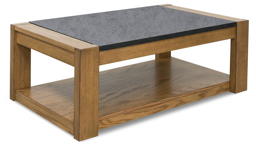 Quentina Coffee Table with 2 End Tables