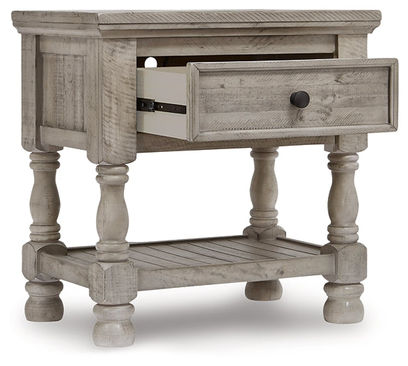 Harrastone Queen Panel Bed with Mirrored Dresser, Chest and 2 Nightstands