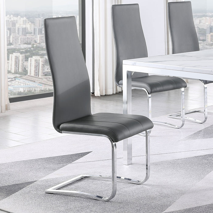 Montclair Upholstered Dining Side Chair Grey (Set of 4)