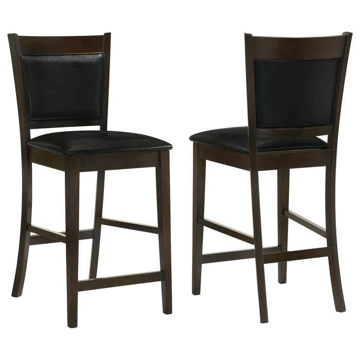 Jaden Upholstered Counter Chair Espresso (Set of 2)