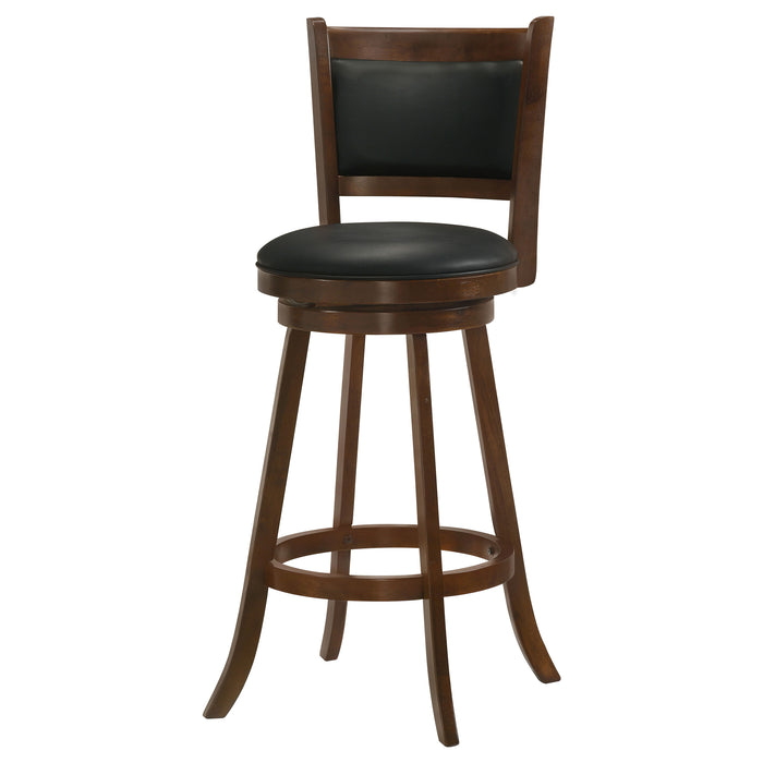 Broxton Upholstered Swivel Bar Chair Chestnut (Set of 2)