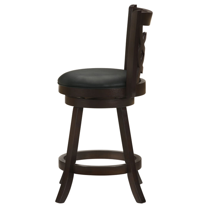 Calecita Wood Swivel Counter Stool Cappuccino (Set of 2)