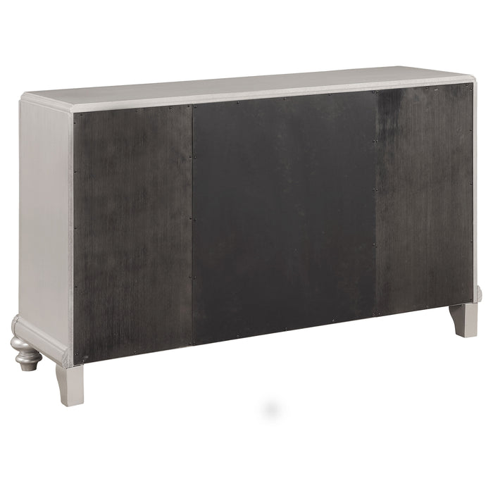 Bling Game Dining Sideboard Buffet Cabinet Metallic Platinum