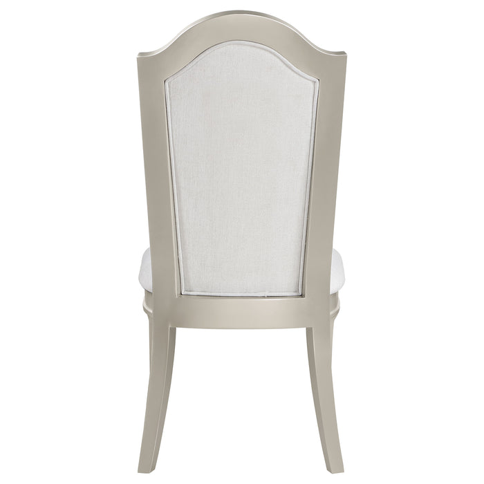 Evangeline Wood Dining Side Chair Silver Oak (Set of 2)