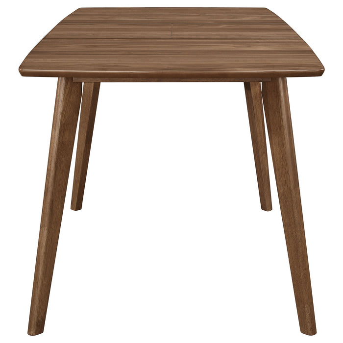 Alfredo 63-inch Extension Leaf Dining Table Natural Walnut