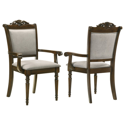 Willowbrook Wood Dining Arm Chair Chestnut (Set of 2)