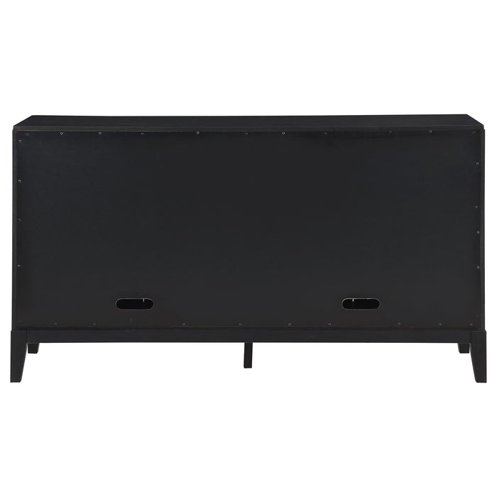 Brookmead 4-door Sideboard Buffet Storage Cabinet Black