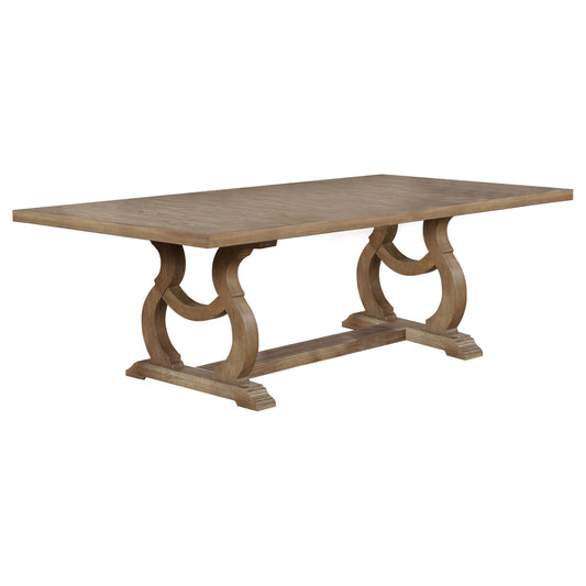 Brockway 104-inch Extension Leaf Dining Table Barley Brown