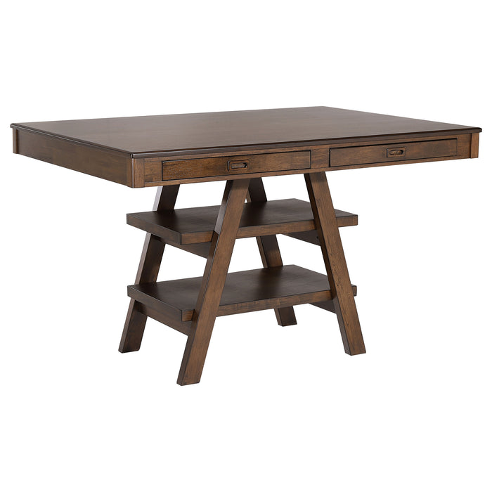 Dewey Rectangular 60-inch Counter Height Dining Table Walnut