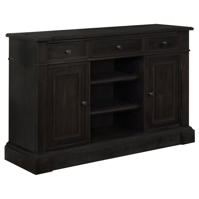 Phelps 2-door Sideboard Buffet Cabinet Distressed Noir