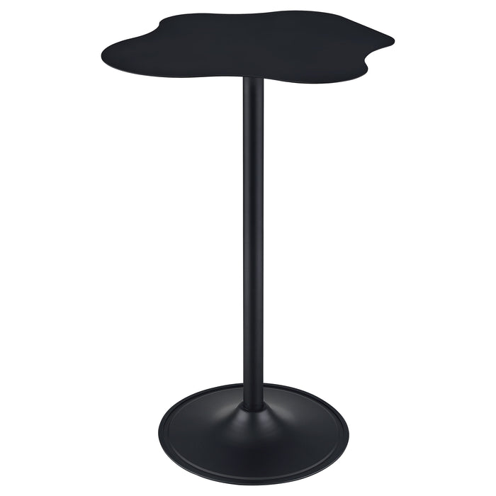 Keanu Curved 29-inch Cloud-Shaped Bistro Bar Table Black