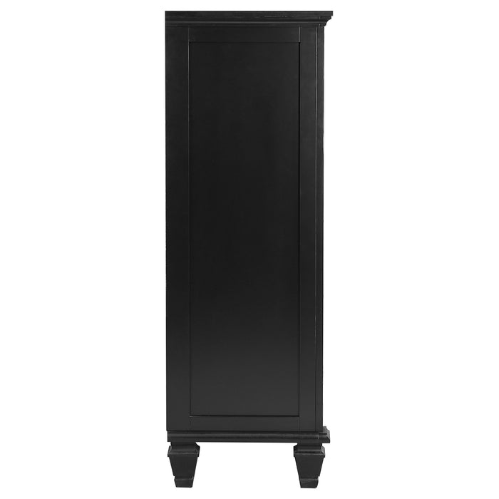 Sandy Beach 5-drawer Bedroom Chest Black