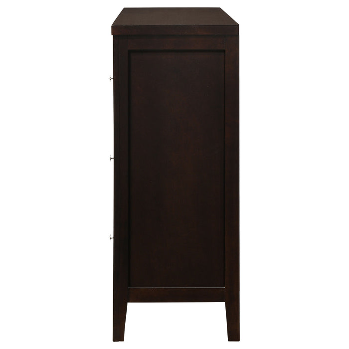 Carlton 6-drawer Dresser Cappuccino