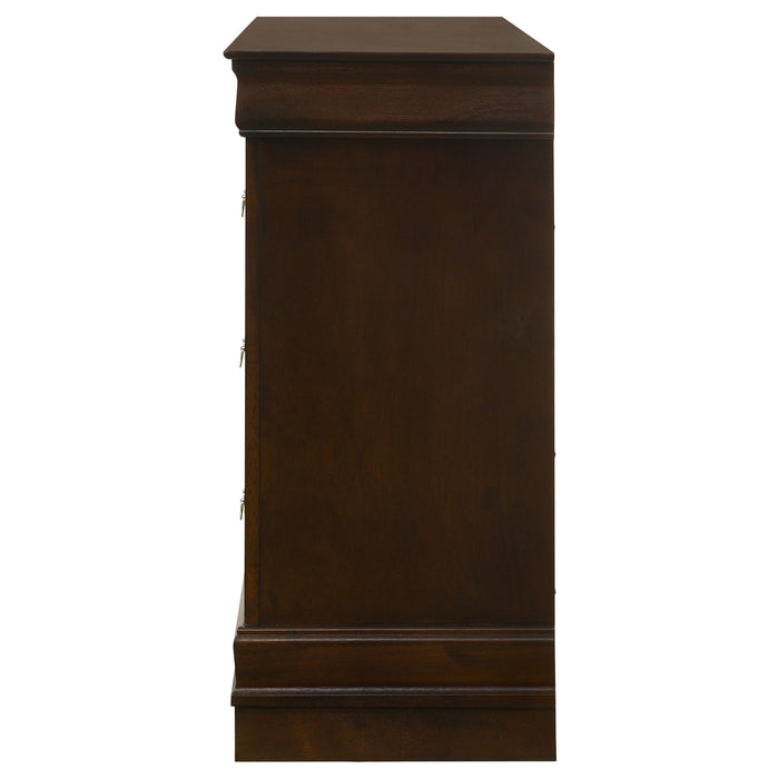 Louis Philippe 6-drawer Dresser Cappuccino