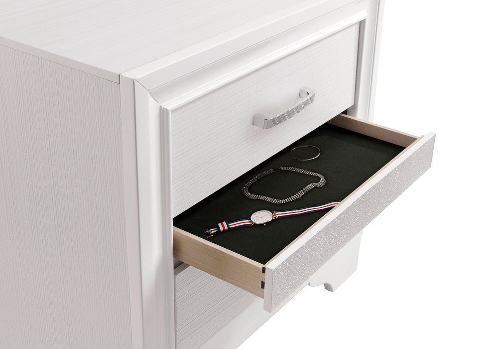 Miranda 2-drawer Nightstand White