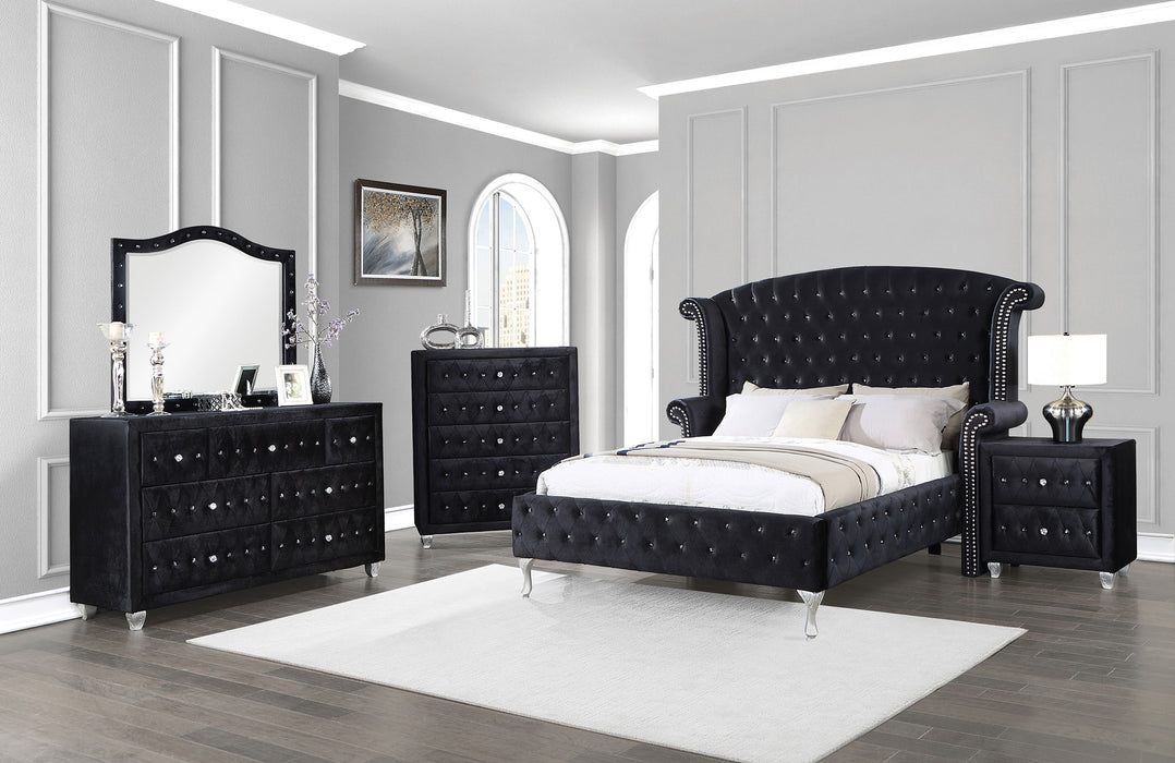 Deanna 5-drawer Bedroom Chest Black