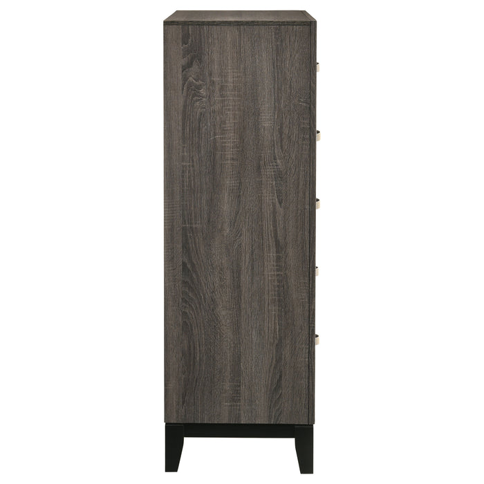 Watson 5-drawer Bedroom Chest Grey Oak