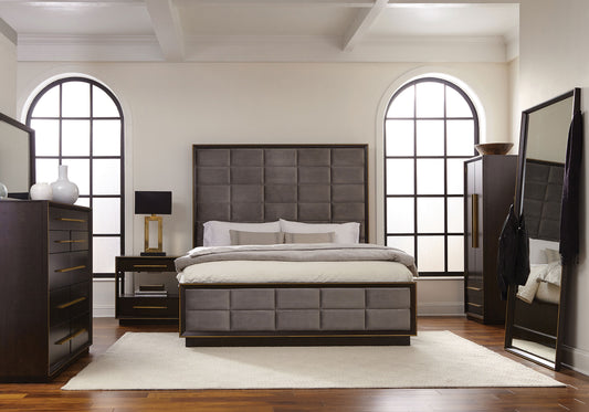 Durango 4-piece Eastern King Bedroom Set Smoked Peppercorn