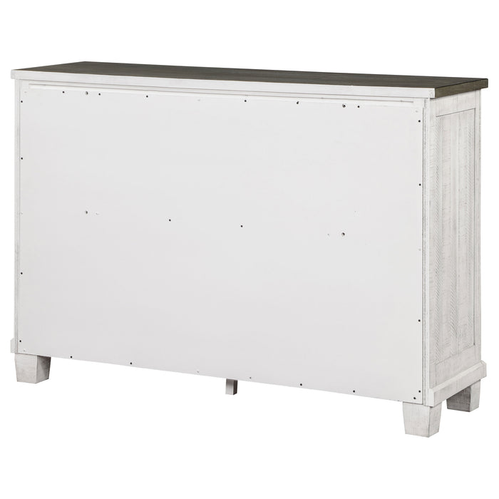 Lilith 7-drawer Dresser Distressed White