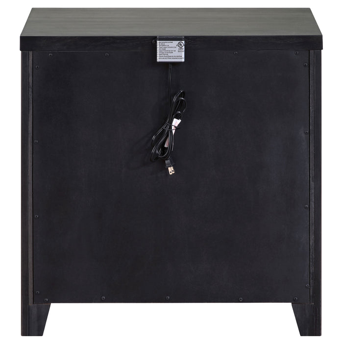 Kieran 2-drawer Nightstand Grey