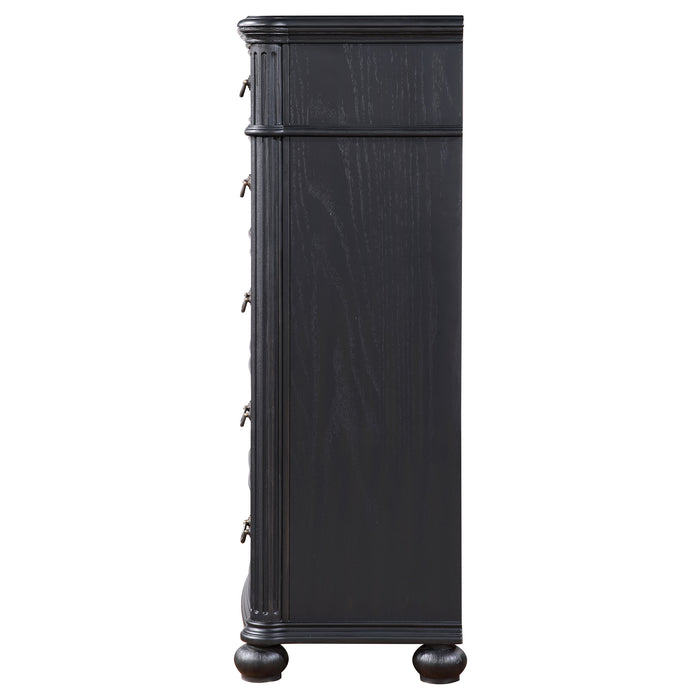 Celina 5-drawer Bedroom Chest Black