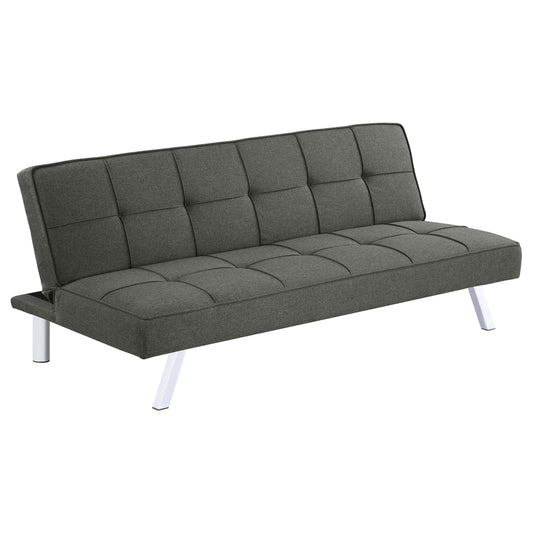 Joel Upholstered Tufted Convertible Sofa Bed Grey