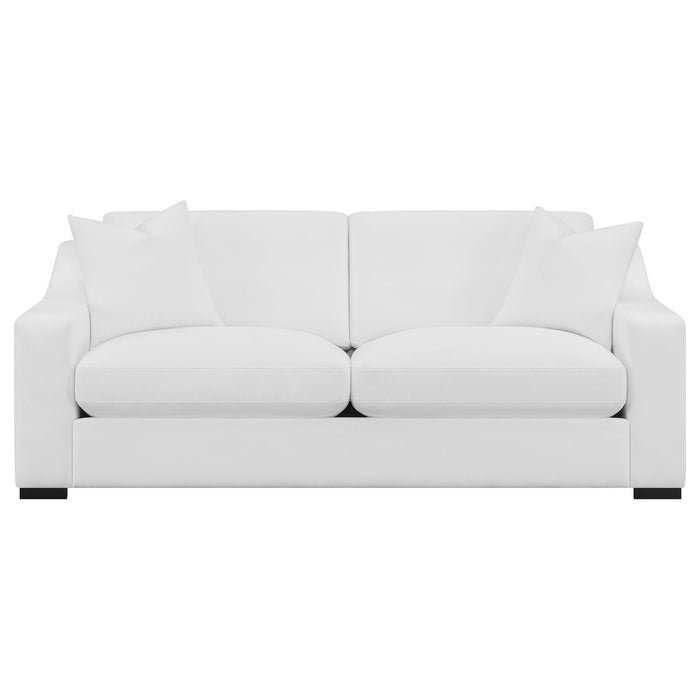 Ashlyn Upholstered Sloped Arm Sofa White