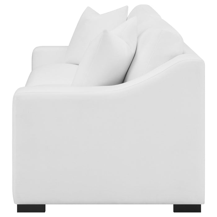 Ashlyn Upholstered Sloped Arm Sofa White