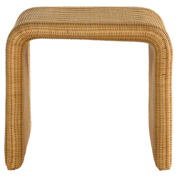 Juanita Square Woven Rattan End Table Natural