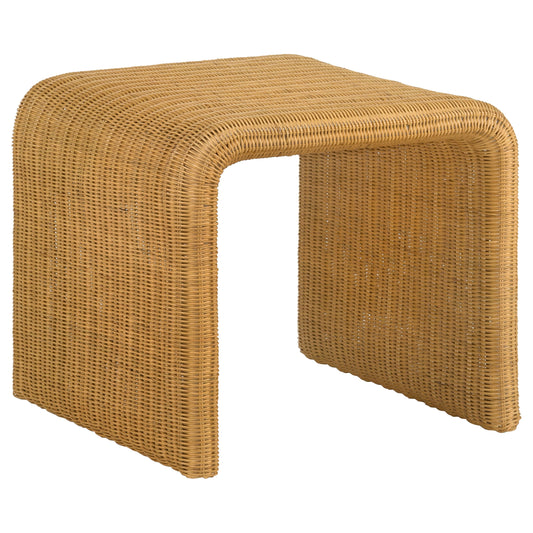 Juanita Square Woven Rattan End Table Natural