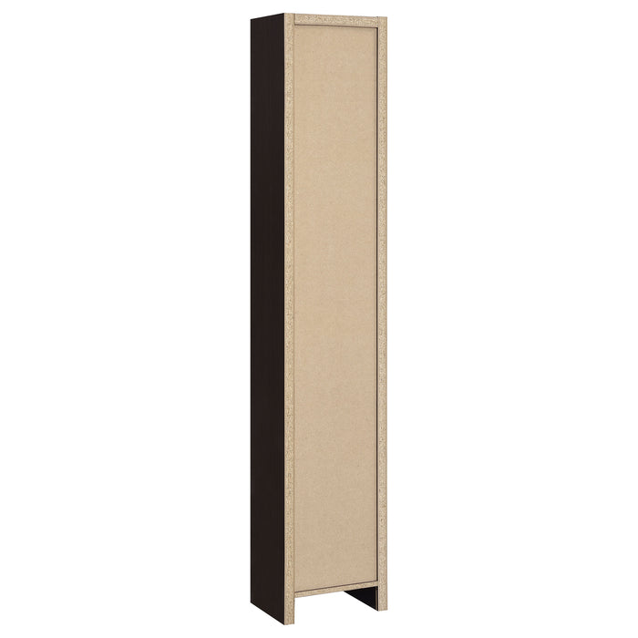 Eliam 71-inch 9-shelf Bookcase Cappuccino