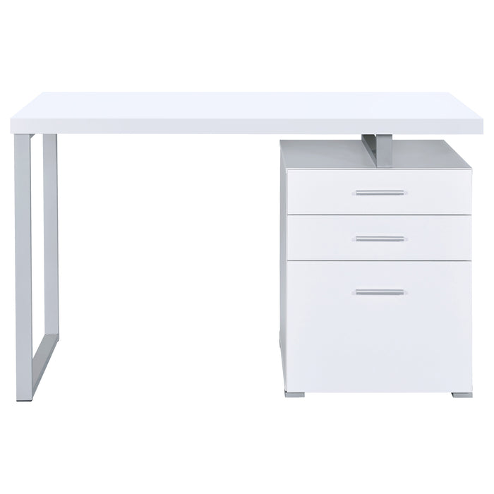 Brennan 47-inch 3-drawer Office Computer Desk White