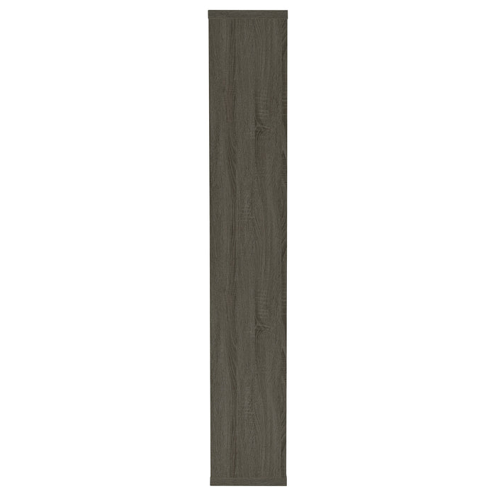 Corey 71-inch 8-shelf Bookshelf Weathered Grey