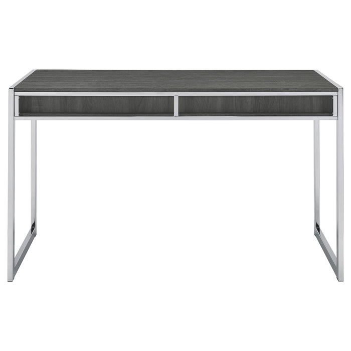 Wallice 49-inch 2-drawer Writing Desk Weathered Grey