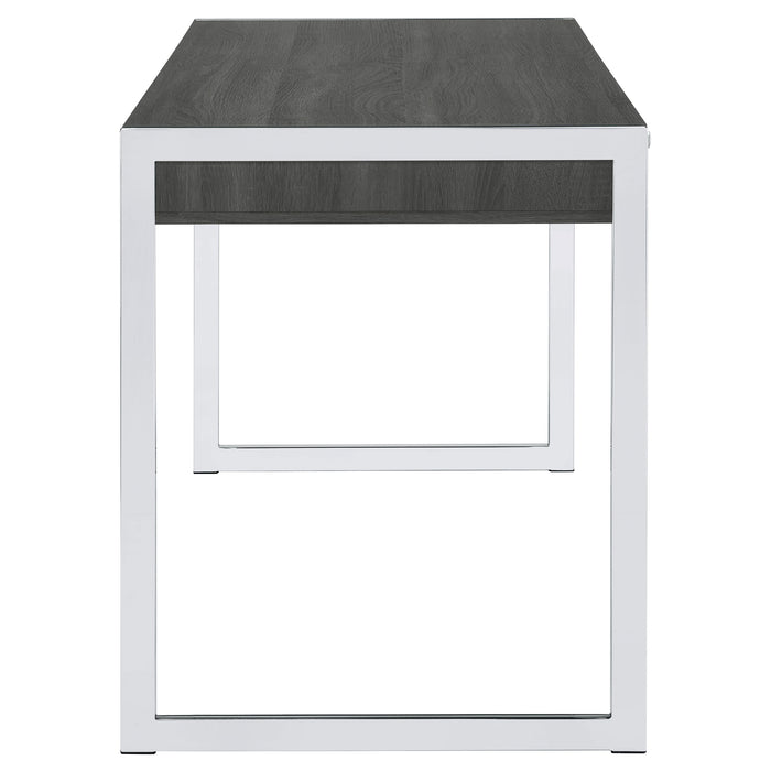 Wallice 49-inch 2-drawer Writing Desk Weathered Grey