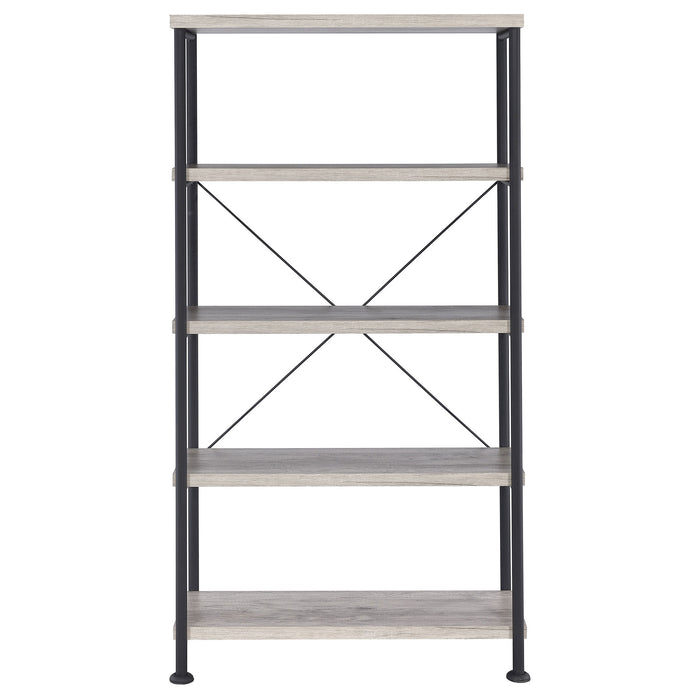 Analiese 63-inch 4-shelf Bookshelf Grey Driftwood