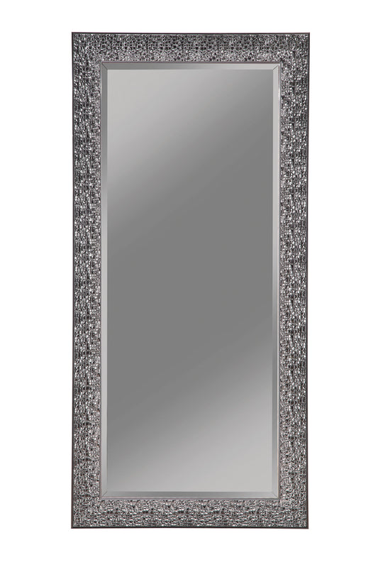 Rollins 32 x 66 Inch Rectangular Floor Mirror Black