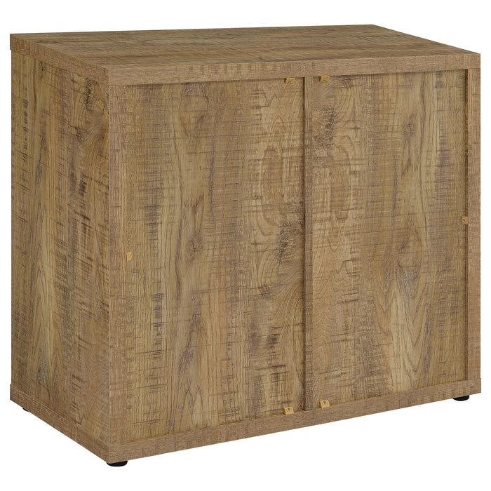 Pepita 2-door Engineered Wood Accent Cabinet Mango Brown