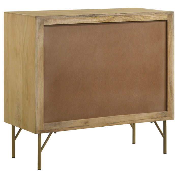 Zamora 3-drawer Wood Accent Cabinet with Woven Cane Natural