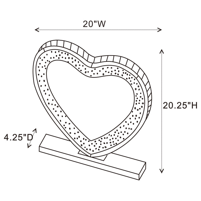 Euston Heart Shaped Vanity Mirror Silver